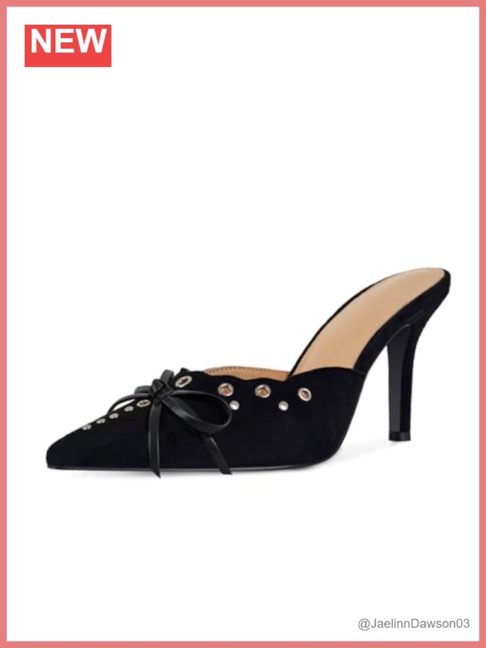 Suede Pointed Toe Stiletto Mules Slip On Pumps for Women Weddings Parties